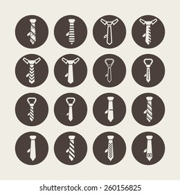 Necktie icons