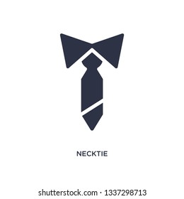 necktie isolated icon. Simple element illustration from clothes concept. necktie editable logo symbol design on white background. Can be use for web and mobile.