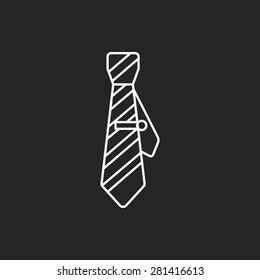 Necktie line icon 