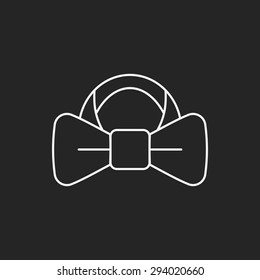 Necktie line icon 