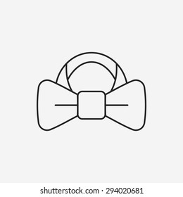 Necktie line icon 