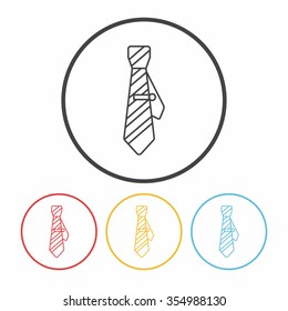 Necktie line icon 