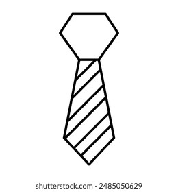 Necktie line icon. vector illustration.