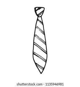 necktie manual pattern. isolated on white background.