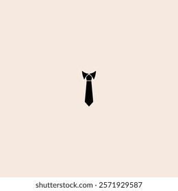 Necktie and neck cloth icon flat vector design.