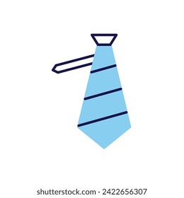 Necktie related vector icon. Isolated on white background. Vector illustration