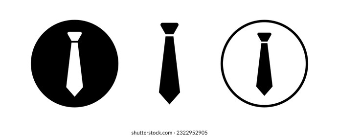 Necktie simple icon for logo. Tie vector illustration in business style.