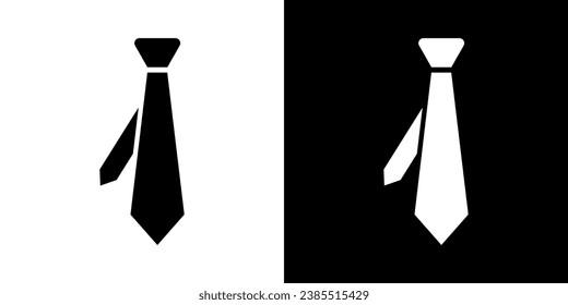 Necktie simple icon for logo. Tie vector illustration in business style.