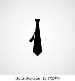 Necktie simple icon. Vector