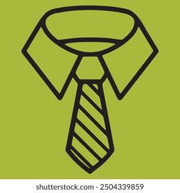 necktie suit vector icon illustration.