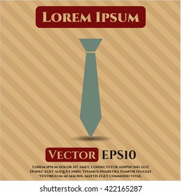 Necktie symbol