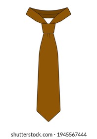 Men’s necktie template vector illustration