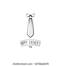 Necktie, Tie icon. Happy fathers day card design. Dads gift. Vector illustration