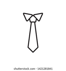 necktie tie icon vector illustratio