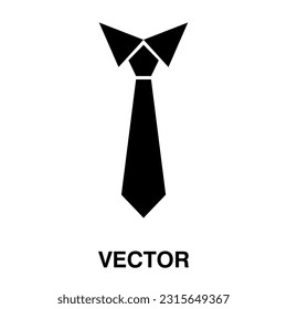 necktie tie icon vector illustration on white background..eps