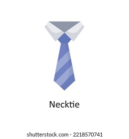 Necktie Vector Flat Icon Design illustration. Banking and Payment Symbol on White background EPS 10 File