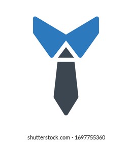 icono de color de glifo vector necktie 
