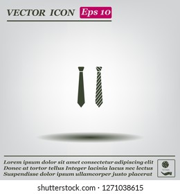Necktie vector icon