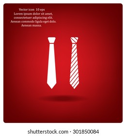 Necktie vector icon