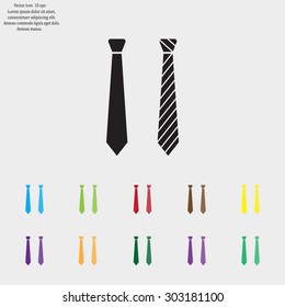 Necktie vector icon