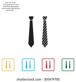 Necktie vector icon