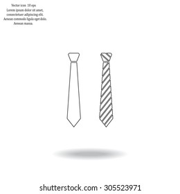 Necktie vector icon