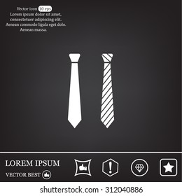 Necktie vector icon