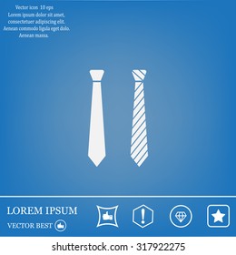 Necktie vector icon