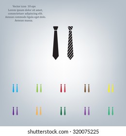 Necktie vector icon