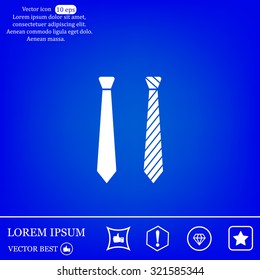 Necktie vector icon
