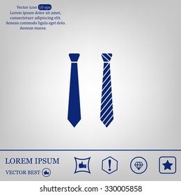 Necktie vector icon