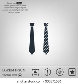 Necktie vector icon