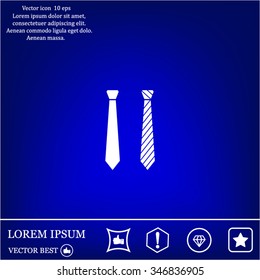 Necktie vector icon