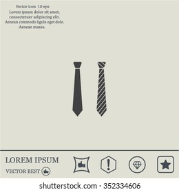 Necktie vector icon