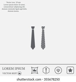 Necktie vector icon