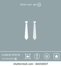 Necktie vector icon