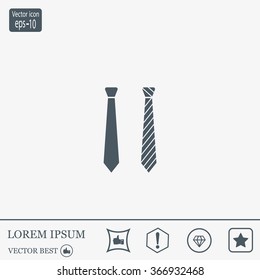 Necktie vector icon