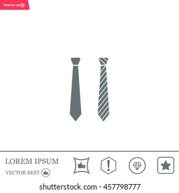 Necktie vector icon
