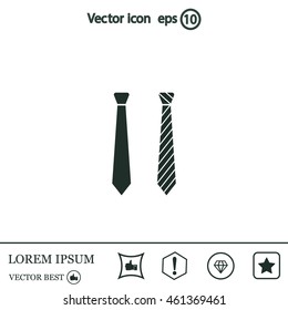 Necktie vector icon