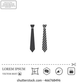 Necktie vector icon