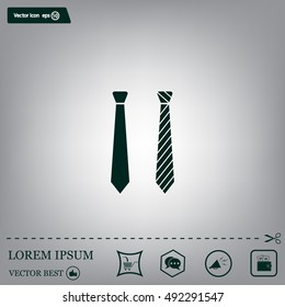 Necktie vector icon