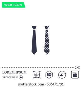 Necktie vector icon