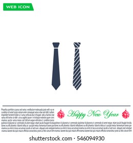 Necktie vector icon