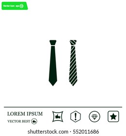 Necktie vector icon