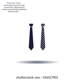 Necktie vector icon