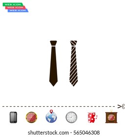 Necktie vector icon