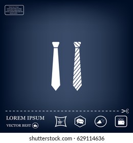 Necktie vector icon
