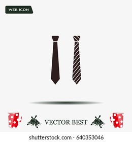 Necktie vector icon
