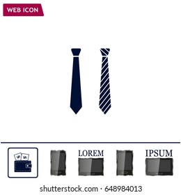 Necktie vector icon