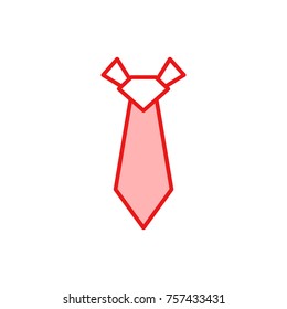 Necktie vector icon
